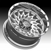 Worx Offroad Forged WF820P Polished Custom Truck Wheels 2